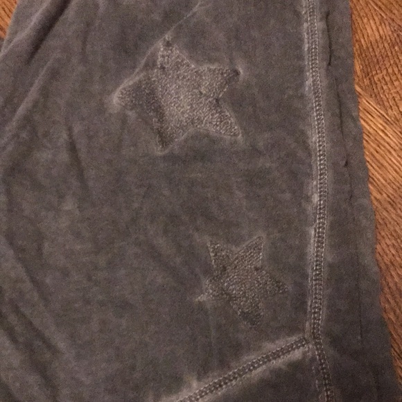 EUC True Religion Charcoal Grey Stars Biker Pant High Waisted Joggers - Picture 4 of 8